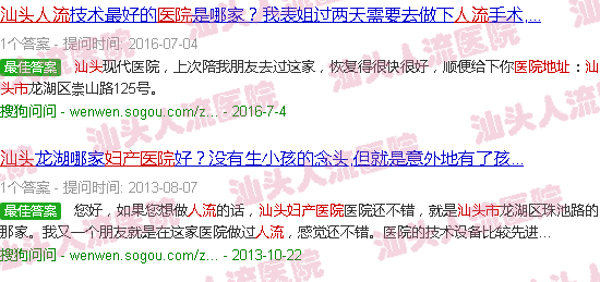 汕头*人流妇产医院地址