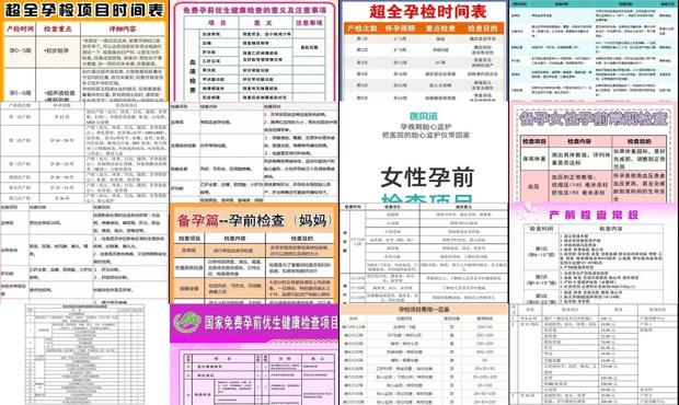 汕头孕前检查哪些项目