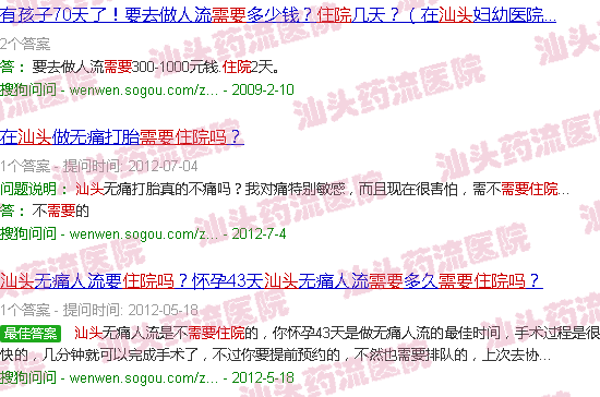 汕头药流需要住院吗