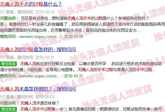 汕头*人流手术*过程