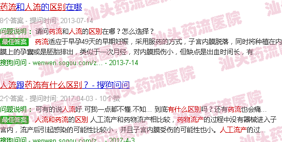 汕头人流和药流有什么区别