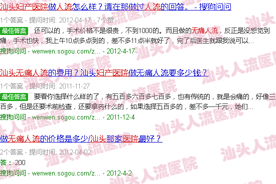 汕头*人流妇产医院收费高不